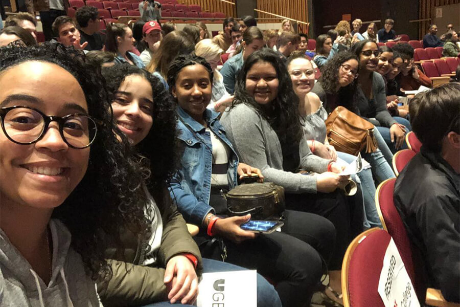 group of top notch scholars students in an auditorium